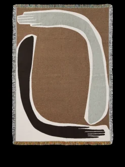 ferm LIVING Bedding And Throws<Pose Tapestry Blanket - Coffee Brown
