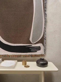 ferm LIVING Bedding And Throws<Pose Tapestry Blanket - Coffee Brown