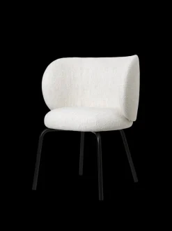 ferm LIVING Chairs And Benches<Rico Dining Chair - Black - Bouclé - - US Off-White