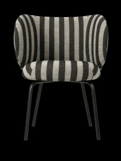 ferm LIVING Chairs And Benches<Rico Dining Chair - Black - Louisiana - Sand/Black - US Sand/Black