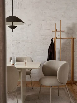 ferm LIVING Chairs And Benches<Rico Dining Chair - Cashmere - Bouclé - - US Off-White