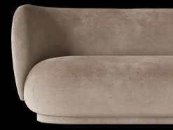 ferm LIVING Rico|Sofas And Daybeds<Rico Divan Left - Faded Velvet - - US Beige