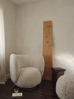 ferm LIVING Lounge Chairs And Poufs<Rico Lounge Chair - Sheepskin - - US Moonlight