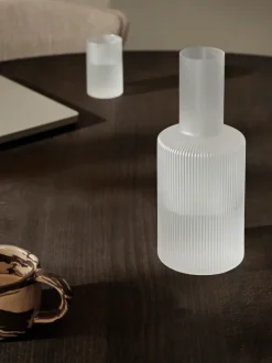 ferm LIVING Carafes<Ripple Carafe - Frosted White
