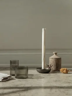 ferm LIVING Glasses<Ripple Low Glasses - Set of 4 - Smoked Grey