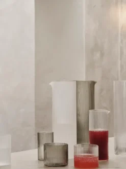 ferm LIVING Carafes<Ripple Milk Jug - Clear