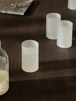 ferm LIVING Glasses<Ripple Verrines - Set of 4 - Frosted White