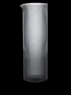 ferm LIVING Carafes<Ripple Water Jug - Smoked Grey