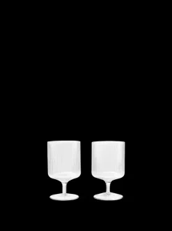 ferm LIVING Glasses<Ripple Wine Glasses - Set of 2 - Clear