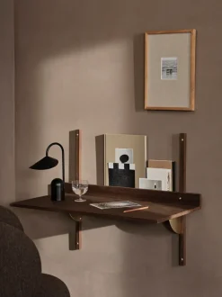 ferm LIVING Tables<Sector Desk - /Brass Smoked Oak