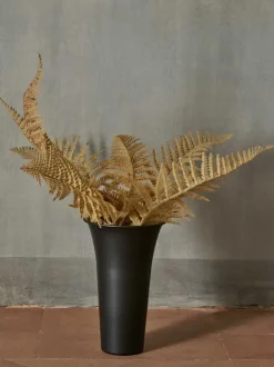 ferm LIVING Vases<Spun Alu Vase - ened Aluminium Black