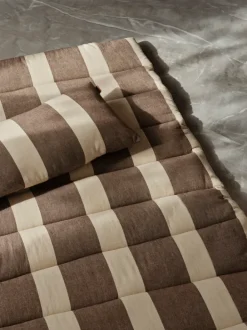 ferm LIVING Outdoor Textiles<Strand Quilted Mattress - /Parchment Carob Brown