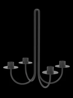 ferm LIVING Candleholders<Sway Candelabra - Black