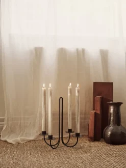 ferm LIVING Candleholders<Sway Candelabra - Black