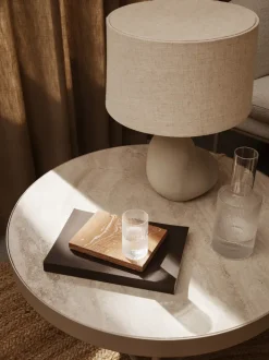 ferm LIVING Tables<Travertine Table - Large - Cashmere