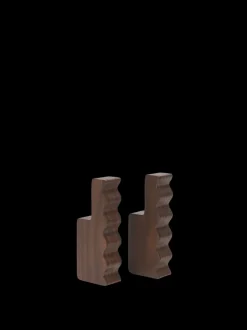 ferm LIVING Hooks And Holders<Unda Hooks - Set of 2 - Dark Brown