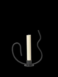 ferm LIVING Candleholders<Valse Candle Holder - Low - Black