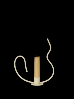 ferm LIVING Candleholders<Valse Candle Holder - Low - Cashmere