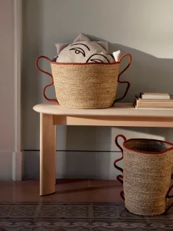 ferm LIVING Furniture|Bags And Baskets<Verso Baskets - Set of 2 - Brick