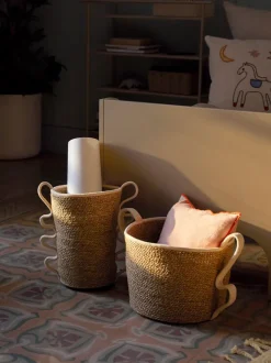ferm LIVING Furniture|Bags And Baskets<Verso Baskets - Set of 2 - Off-White
