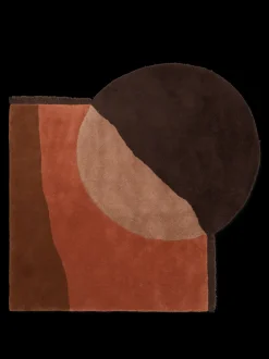 ferm LIVING Rectangular Rugs<View Tufted Rug - Red Brown