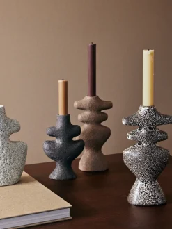 ferm LIVING Candleholders<Yara Candle Holder - Large - Dark Sand